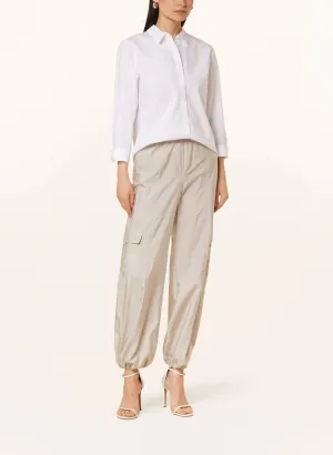 Pantalon cargo Pascale en craie