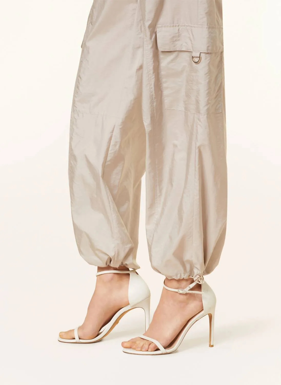 Pantalon cargo Pascale en craie