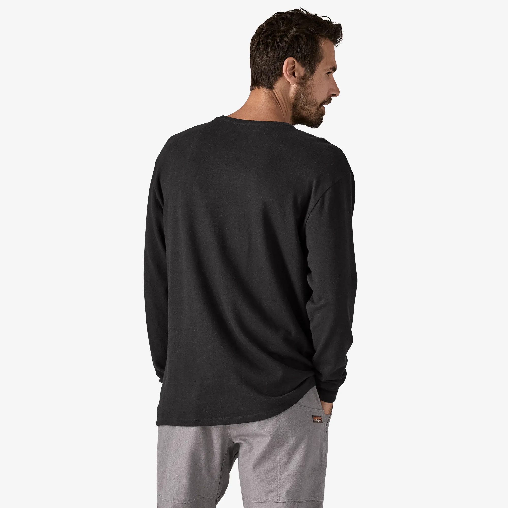 T-shirt pour hommes Patagonia - T-shirt de travail à manches longues avec poche