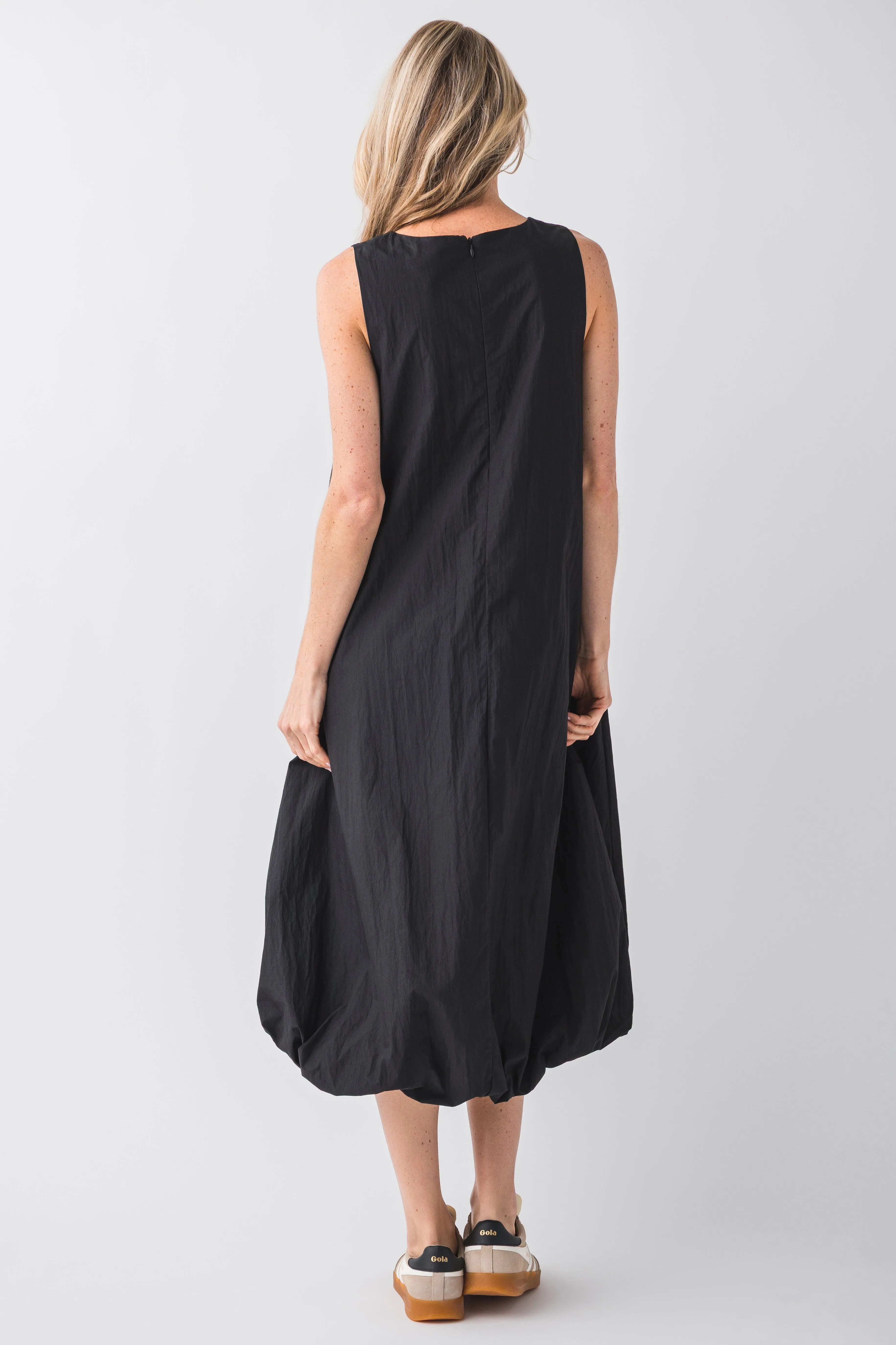 Robe maxi à ourlet bulle pincé