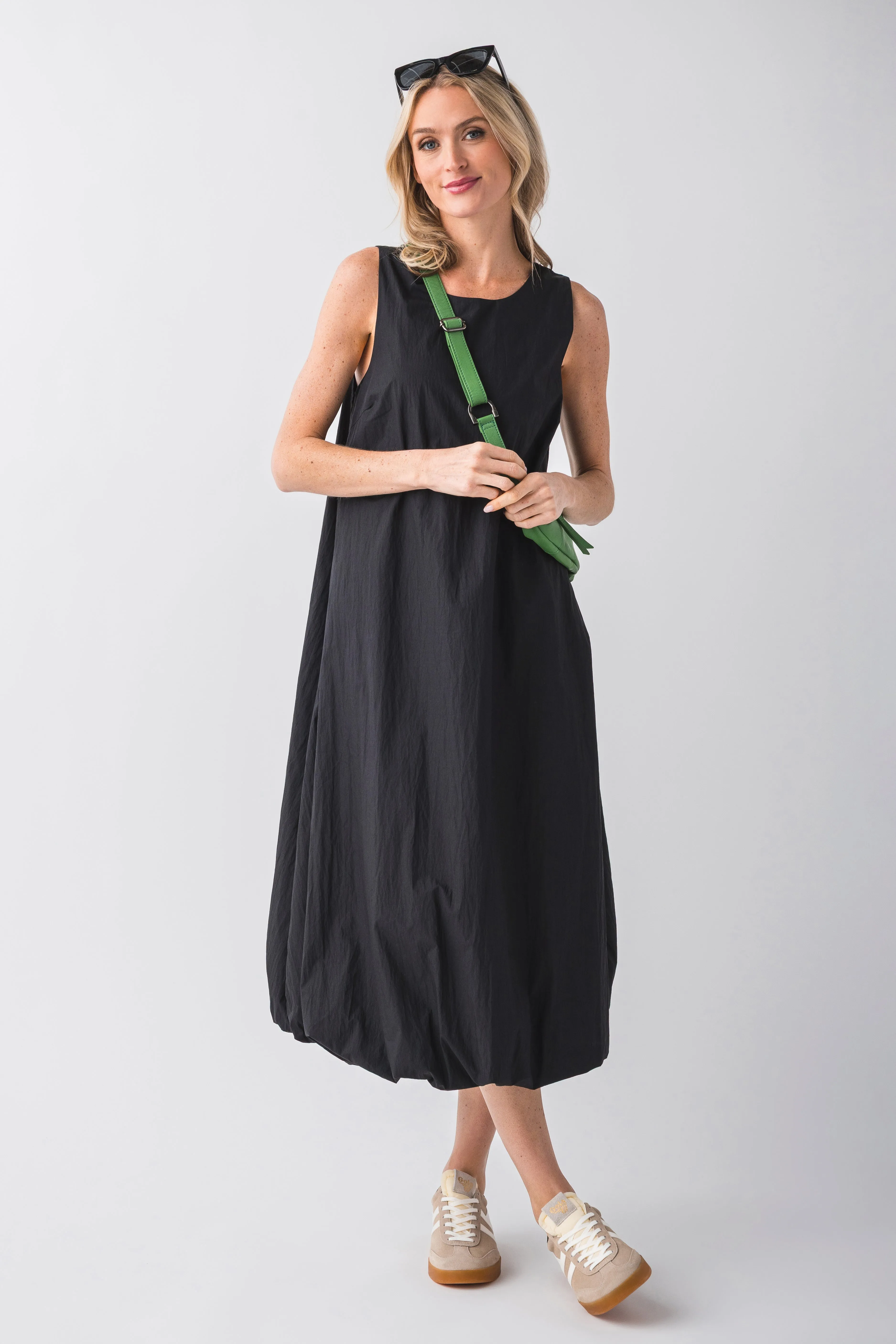 Robe maxi à ourlet bulle pincé