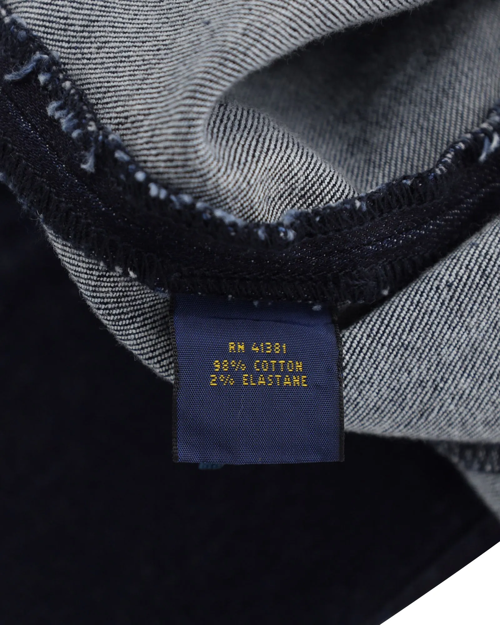 Jupe crayon Polo Ralph Lauren en denim bleu coton