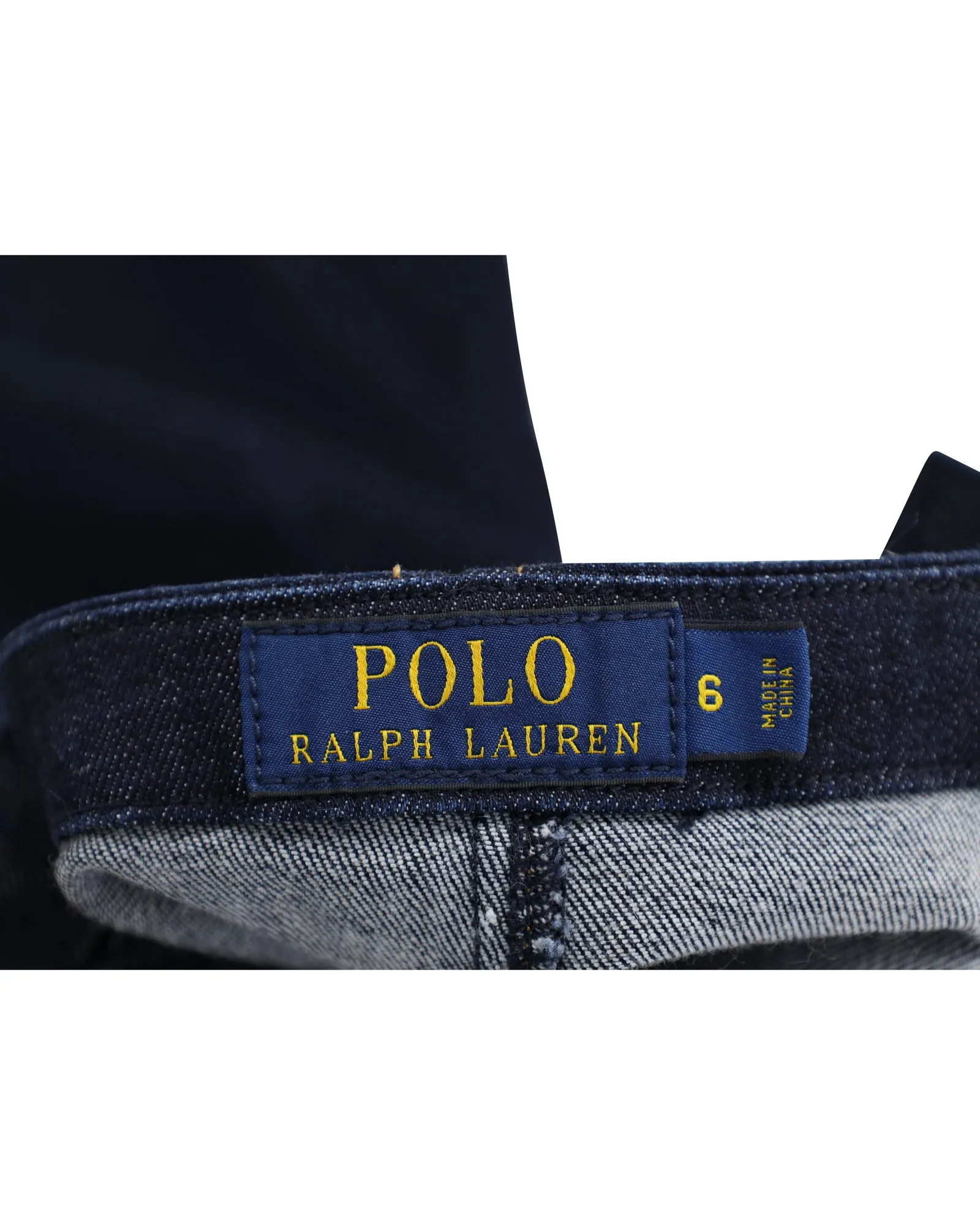 Jupe crayon Polo Ralph Lauren en denim bleu coton