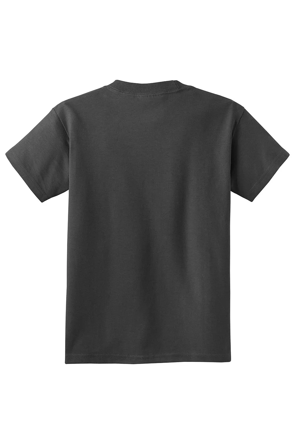 Port & Company T-shirt à manches courtes essentiel pour jeunes - Gris anthracite