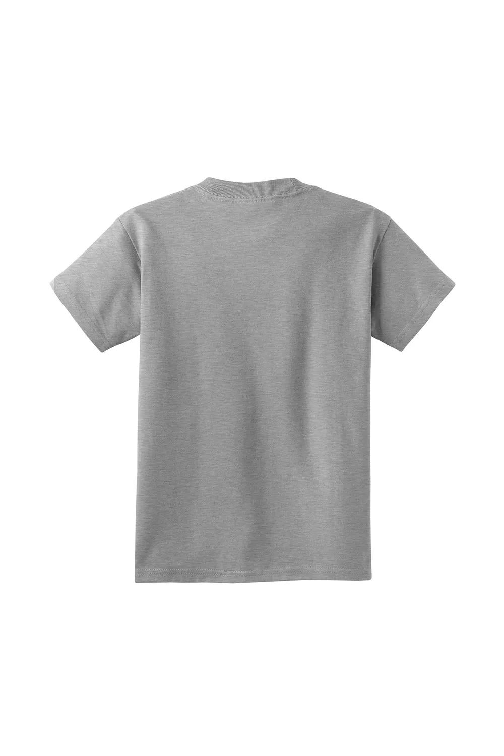 Port & Company T-shirt à manches courtes col rond pour jeunes - Gris chiné