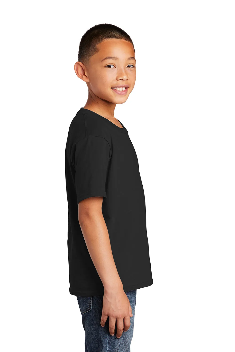 Port & Company T-shirt à manches courtes préféré des jeunes - Noir intense