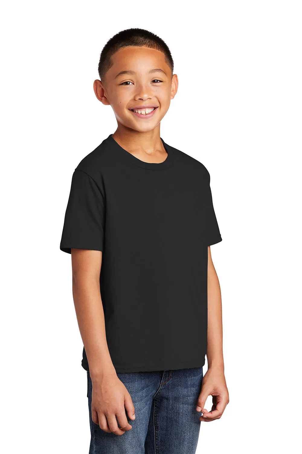 Port & Company T-shirt à manches courtes préféré des jeunes - Noir intense