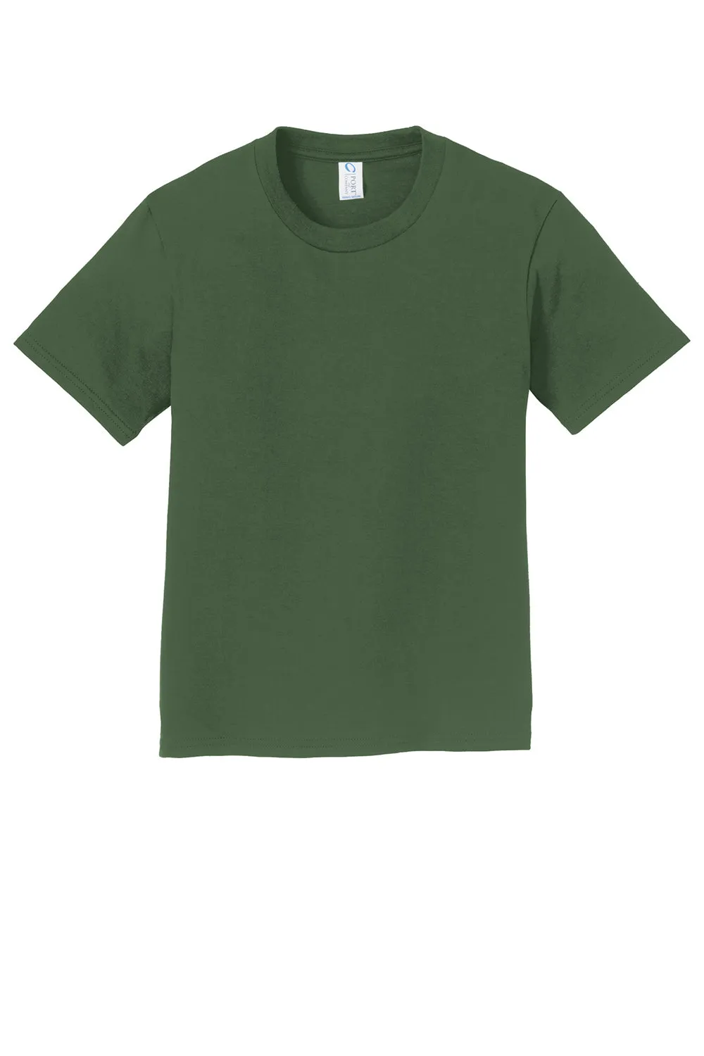 Port & Company T-shirt à manches courtes et col rond préféré des jeunes - Vert olive