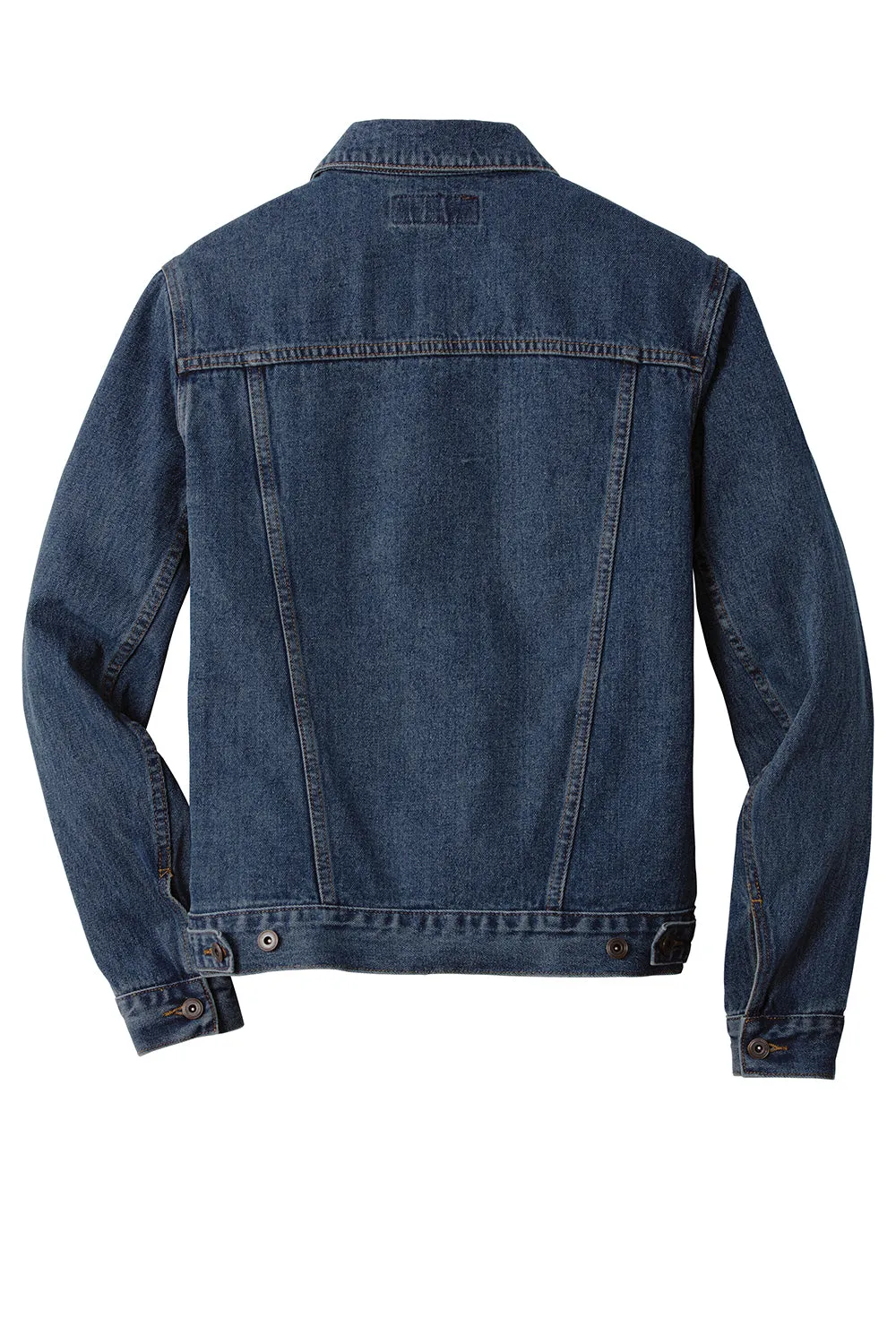 Veste en denim délavé pour hommes Port Authority - Bleu denim
