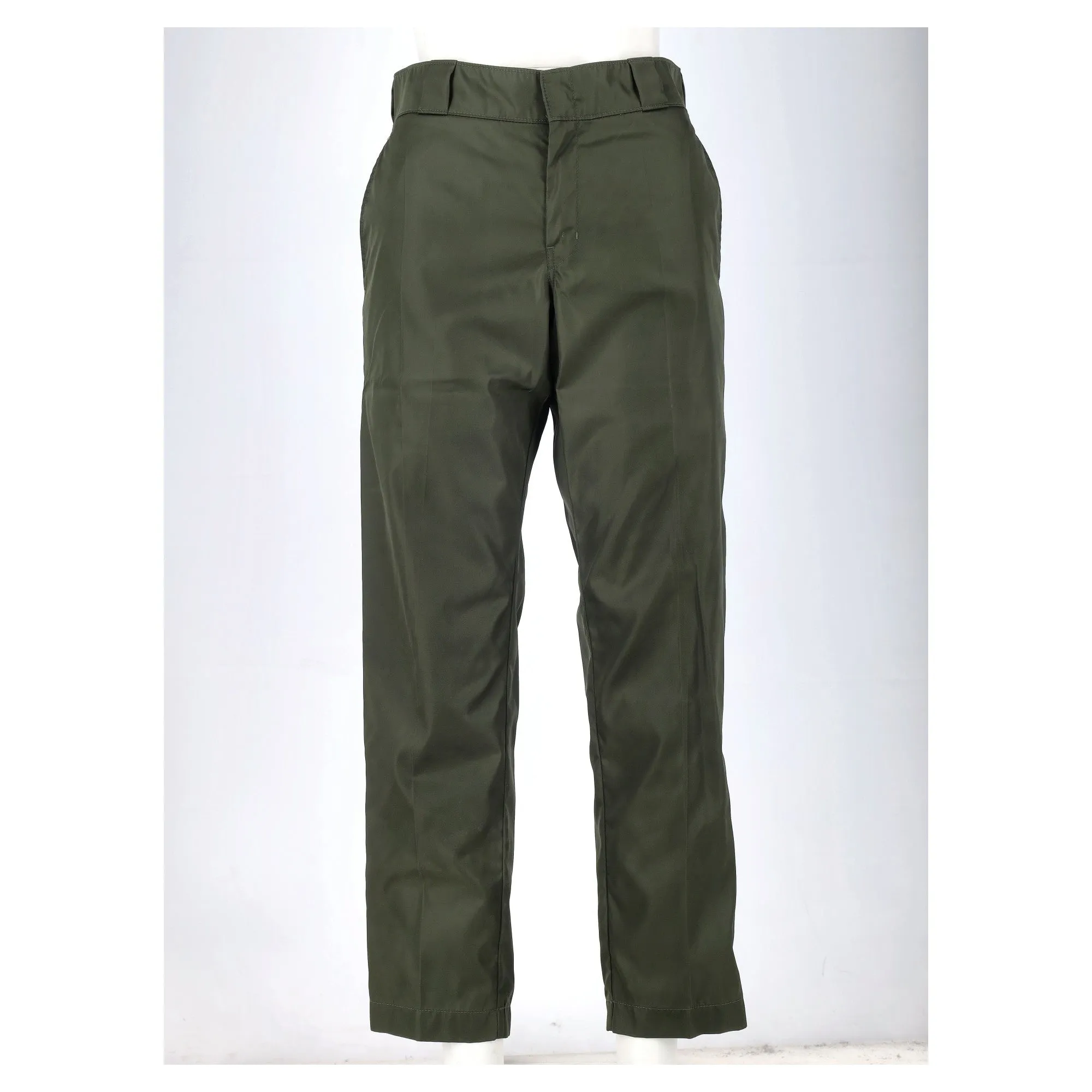 Pantalon Prada à logo triangle en nylon vert