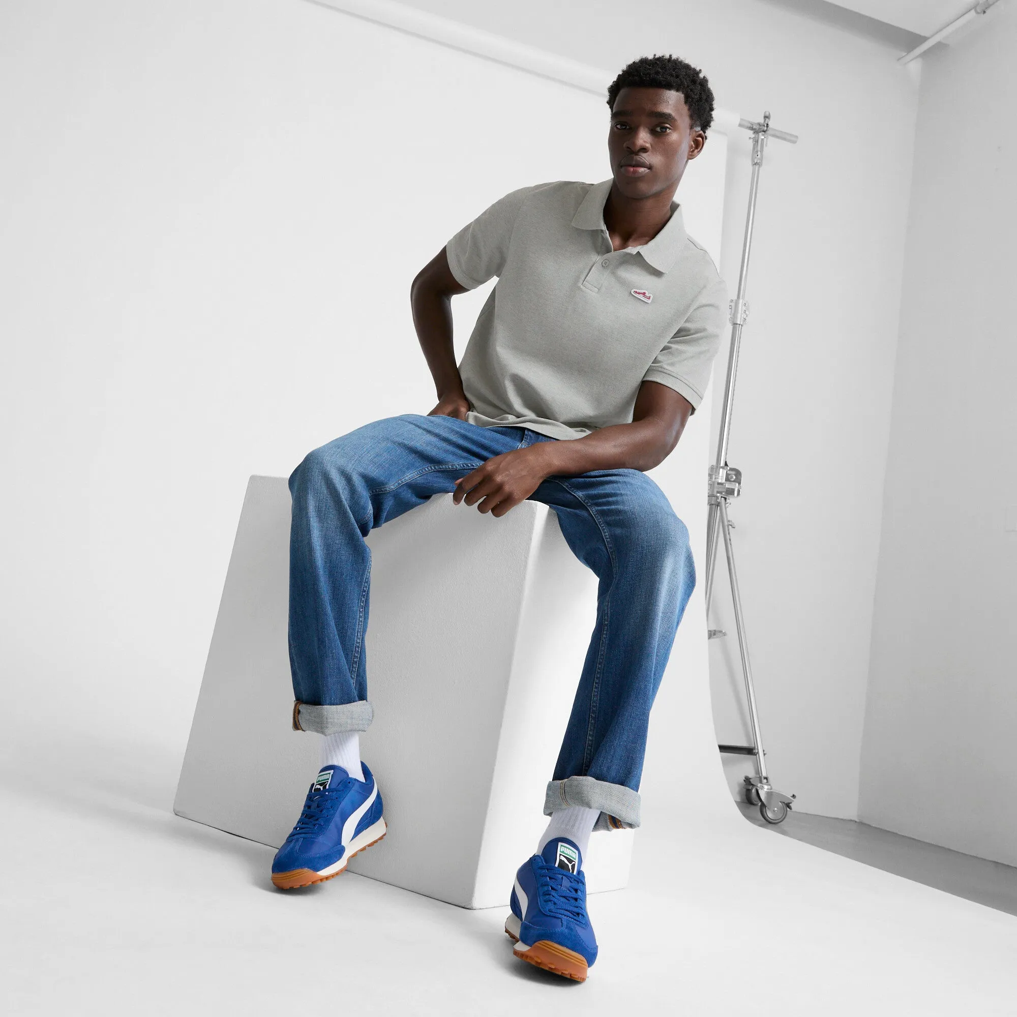 Polo Logo Suède pour Homme PUMA