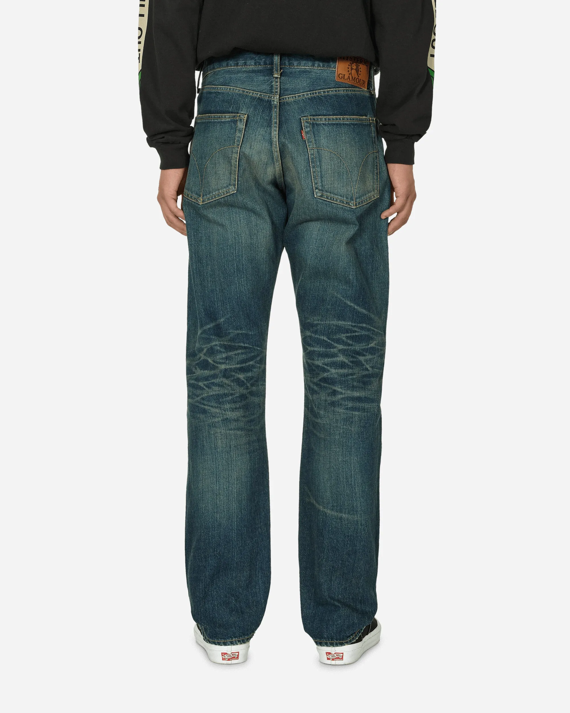 Pantalon droit en denim XX des années 50 traité RCR, couleur indigo