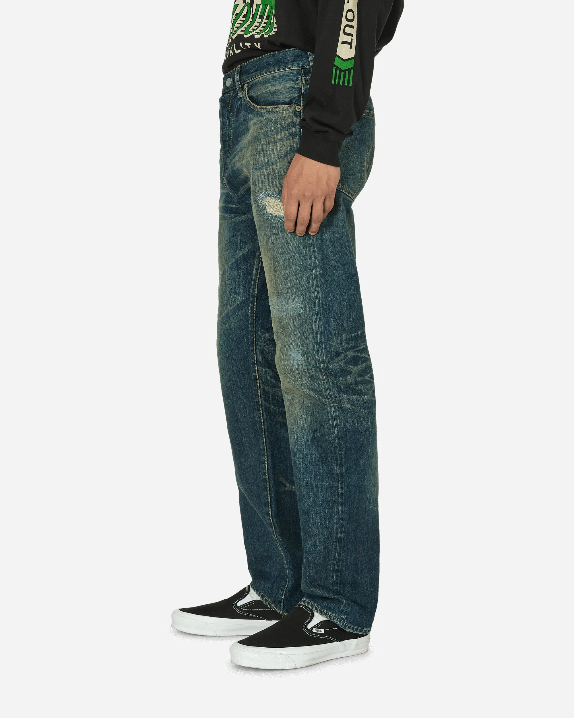 Pantalon droit en denim XX des années 50 traité RCR, couleur indigo