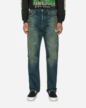 Pantalon droit en denim XX des années 50 traité RCR, couleur indigo