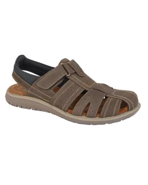 Sandales Roamers pour Homme en Cuir à Fermeture Arrière
