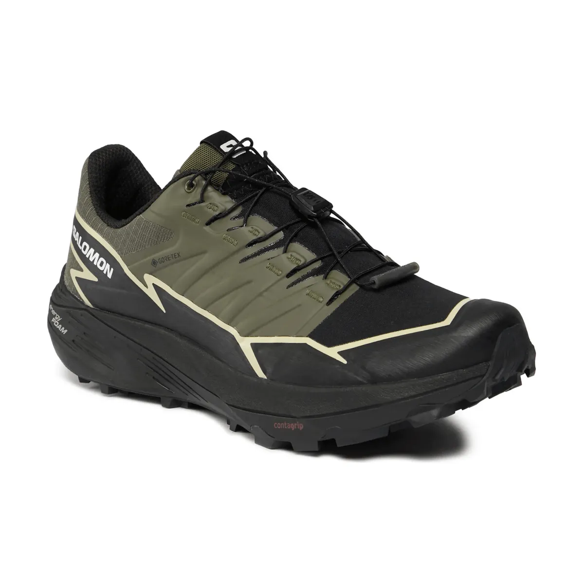 Salomon Thundercross Gore-Tex pour Homme - Vert Olive Nuit/Noir/Luzerne