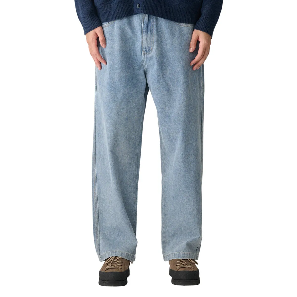 S/Double - Jean Denim Standard à Effets Délavés - Vêtements S/Double