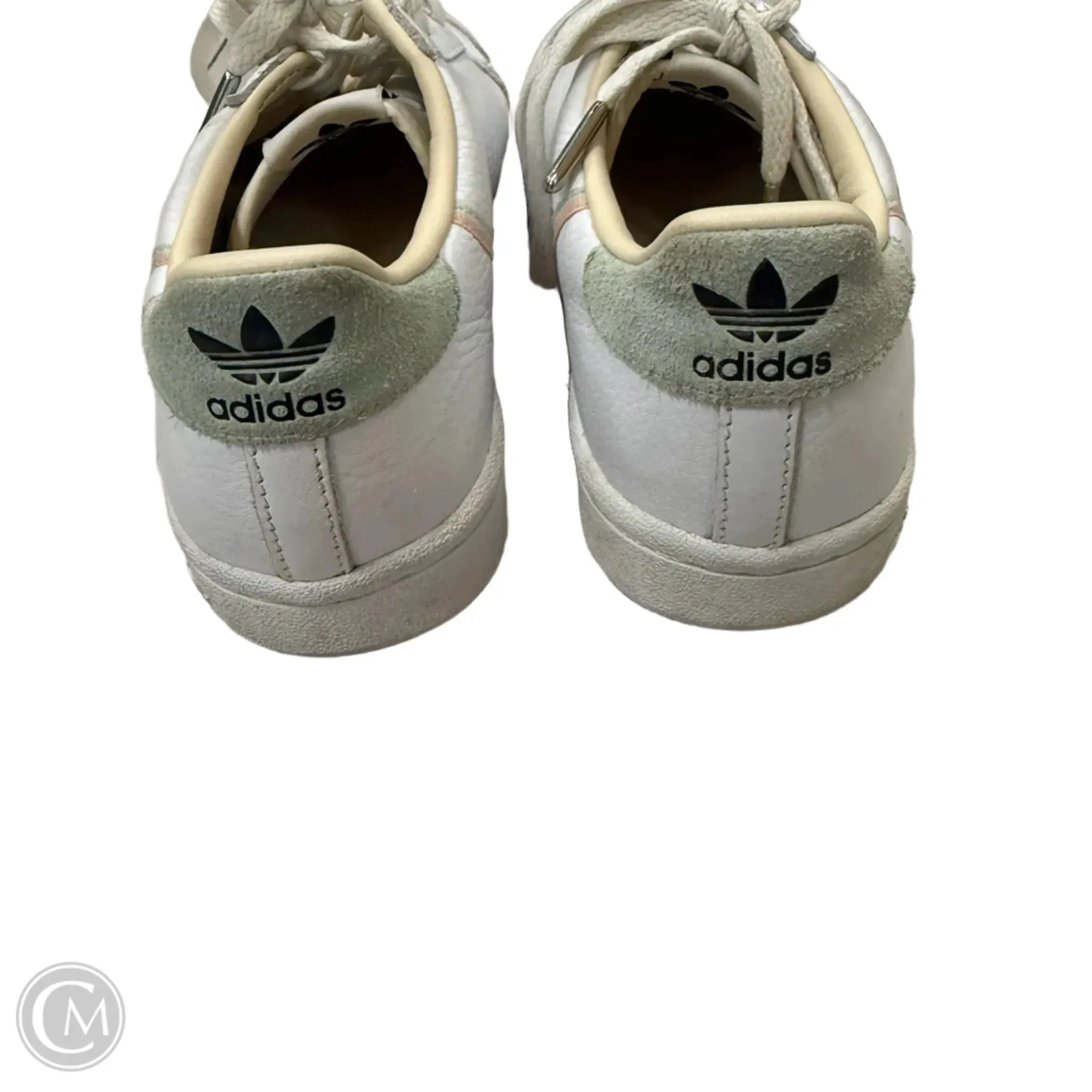 Chaussures Sneakers par Adidas en blanc, Taille : 7.5