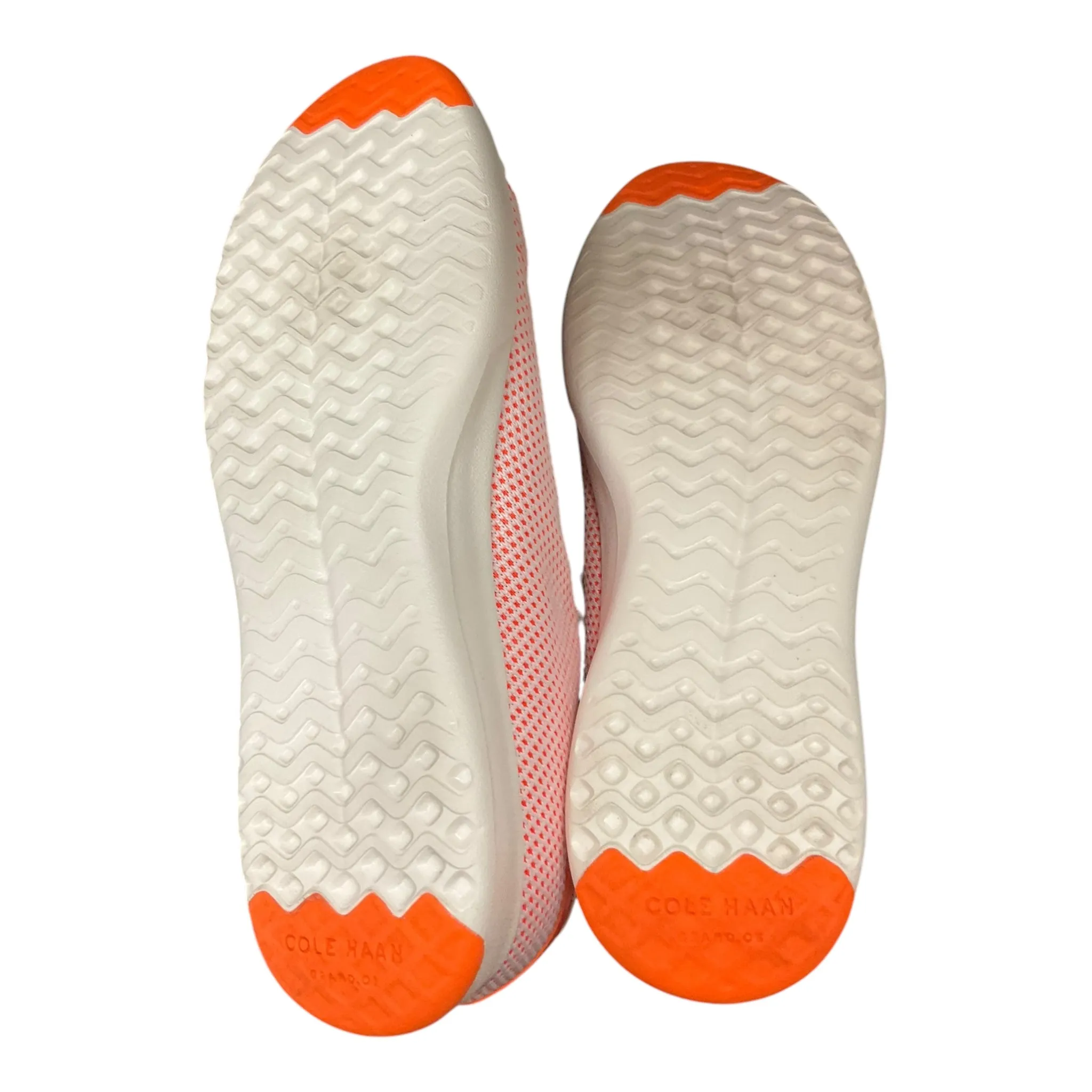 Chaussures Sneakers par Cole-Haan en orange et blanc, Taille : 10