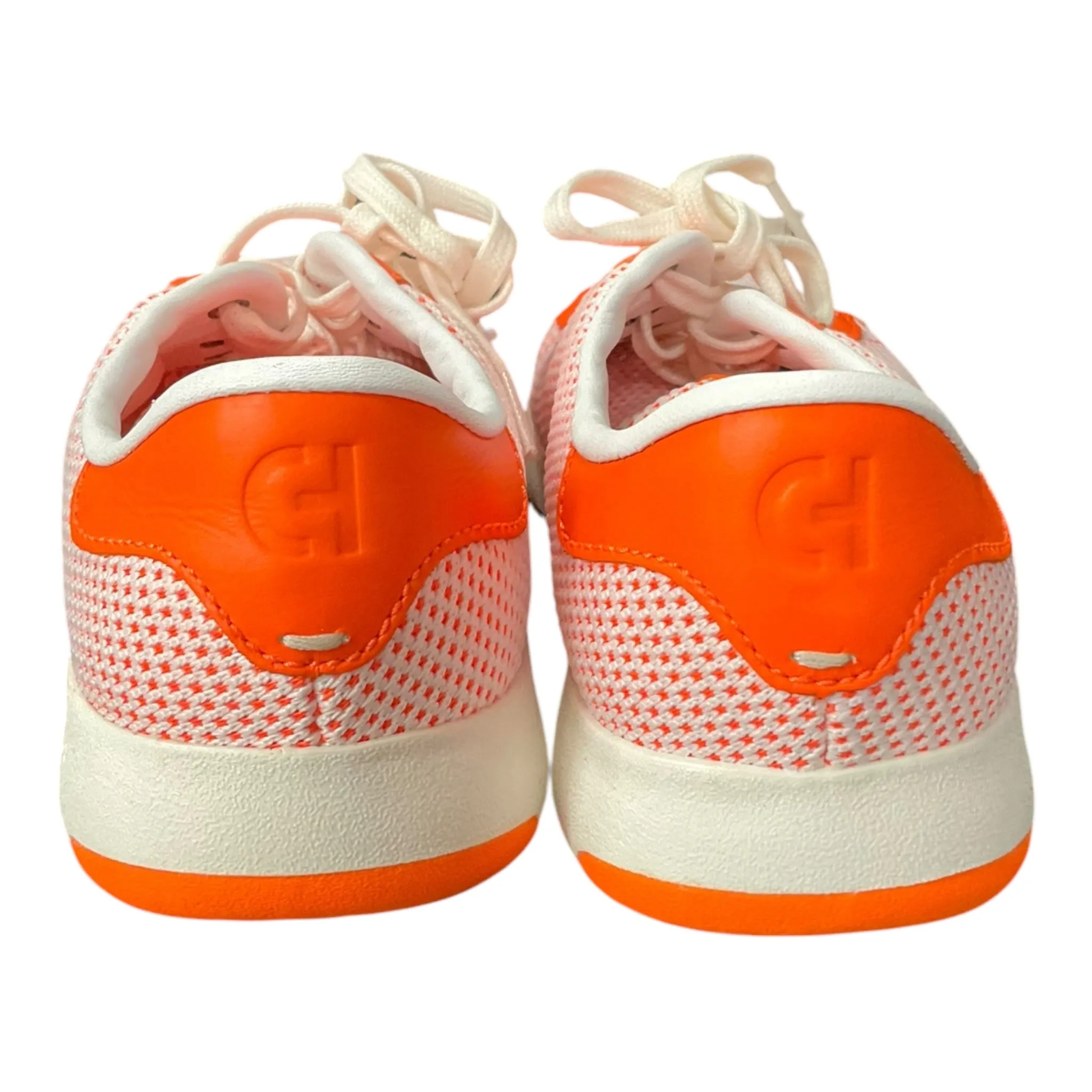 Chaussures Sneakers par Cole-Haan en orange et blanc, Taille : 10