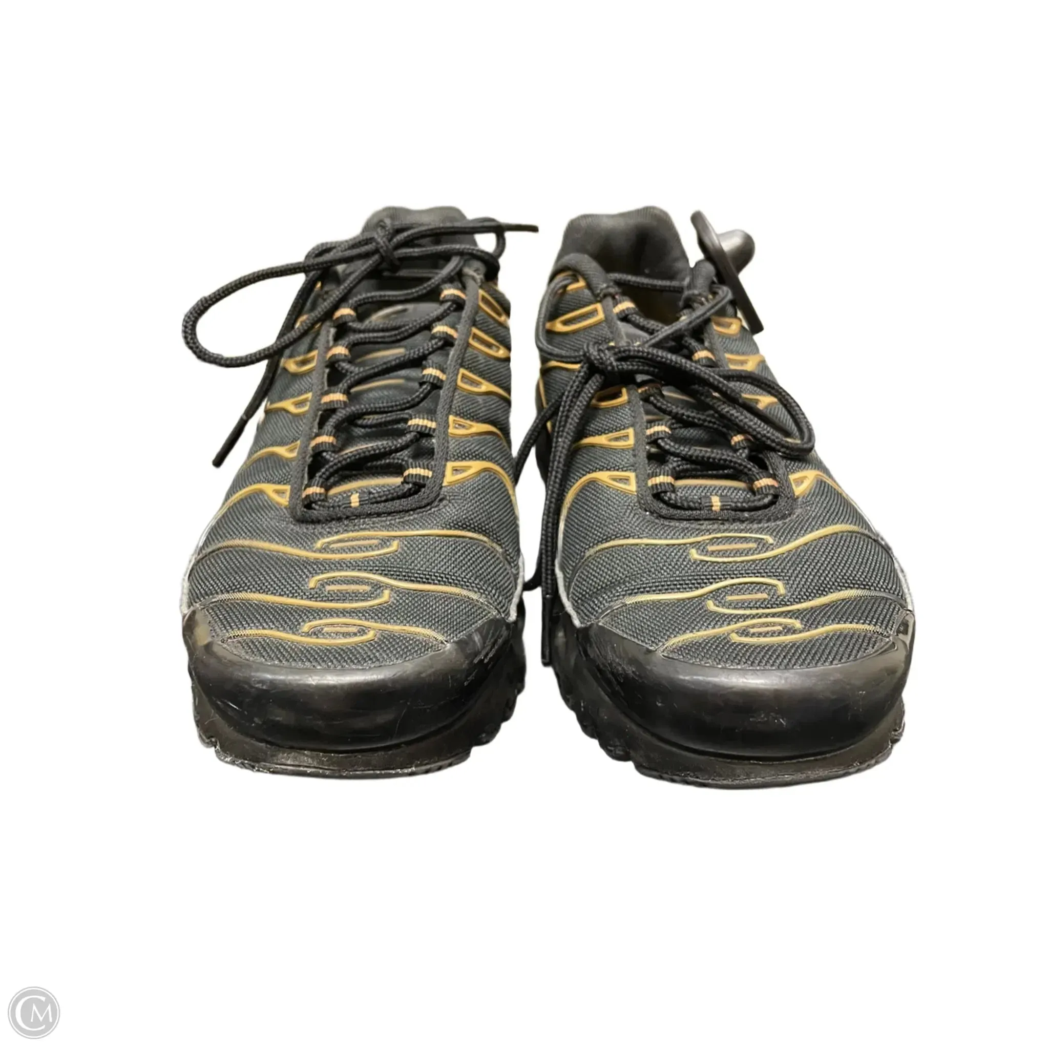 Chaussures Sneakers par Nike en Noir et Marron, Taille : 8