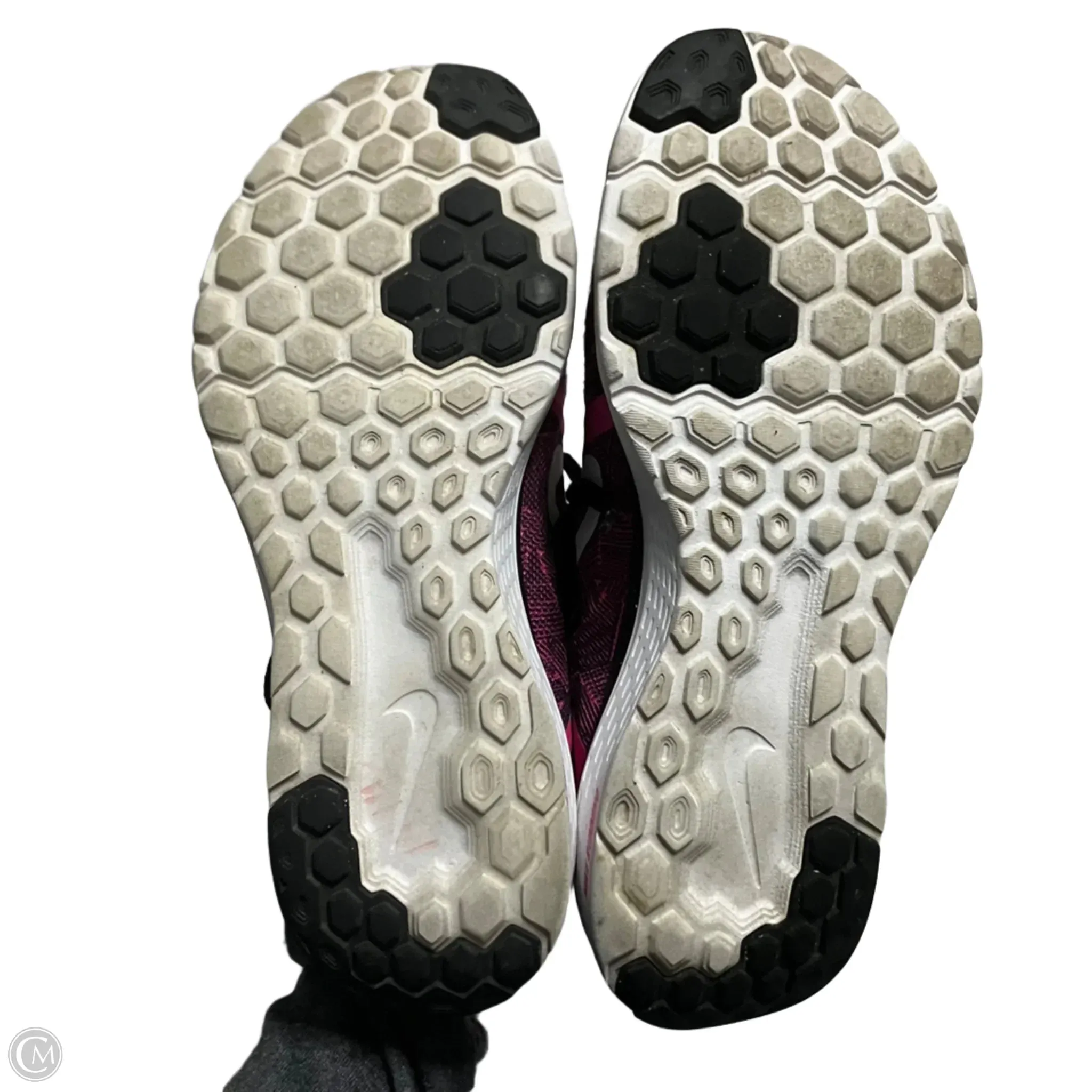 Chaussures Sneakers par Nike en Noir & Rose, Taille : 9