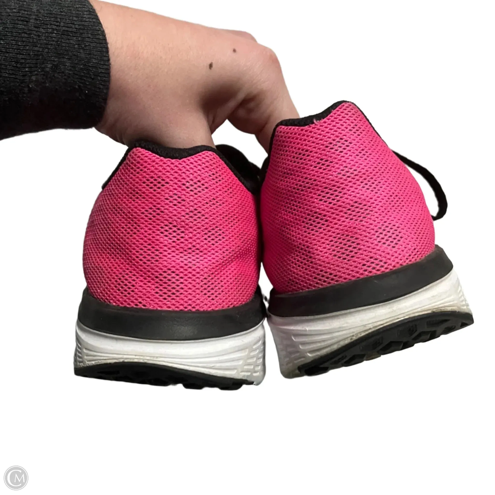 Chaussures Sneakers par Nike en Noir & Rose, Taille : 9