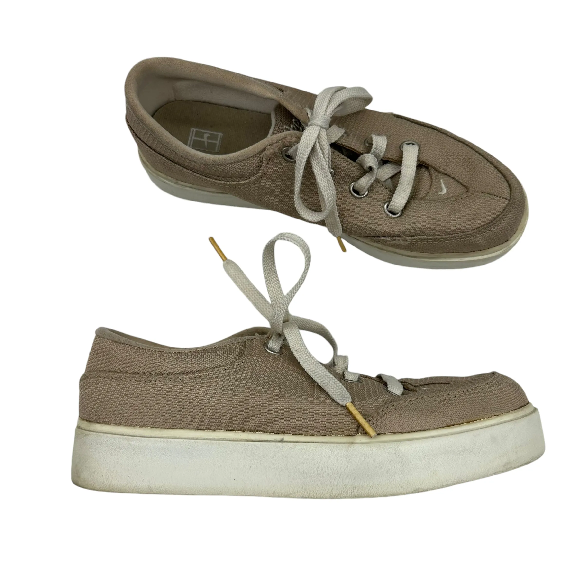 Chaussures Sneakers par Nike en couleur beige, Taille : 6.5
