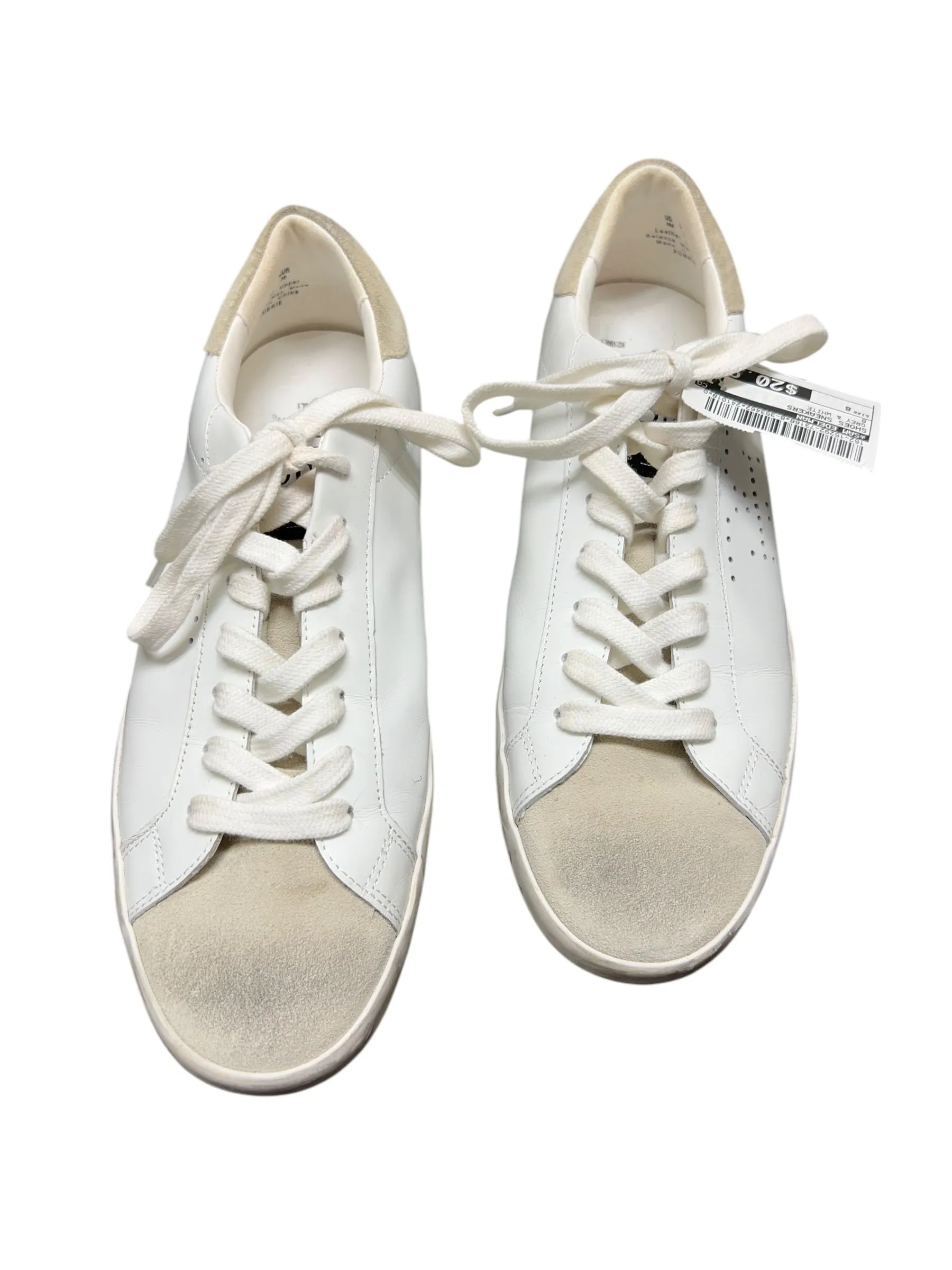 Chaussures Sneakers Par Sam Edelman En Gris & Blanc, Taille : 8