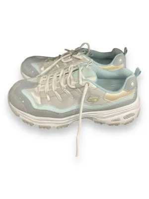 Chaussures Sneakers par Skechers en Aqua, Taille : 11