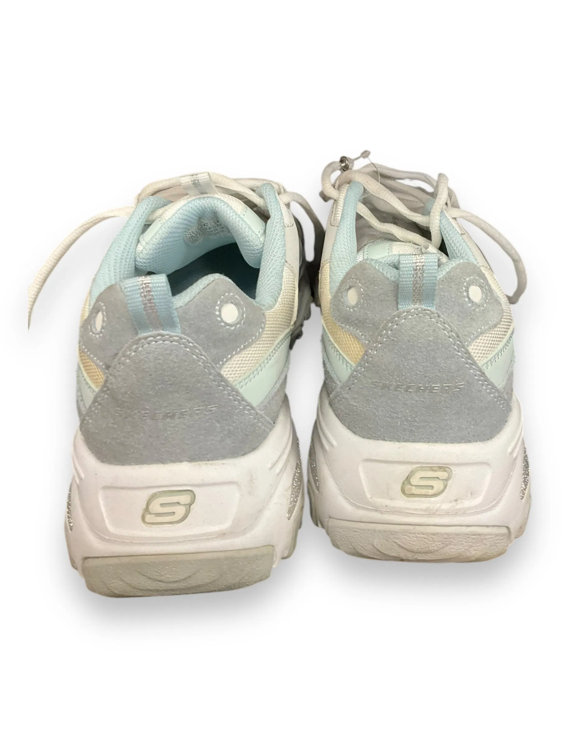 Chaussures Sneakers par Skechers en Aqua, Taille : 11