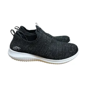 Chaussures Sneakers par Skechers en Noir & Bleu, Taille : 9.5