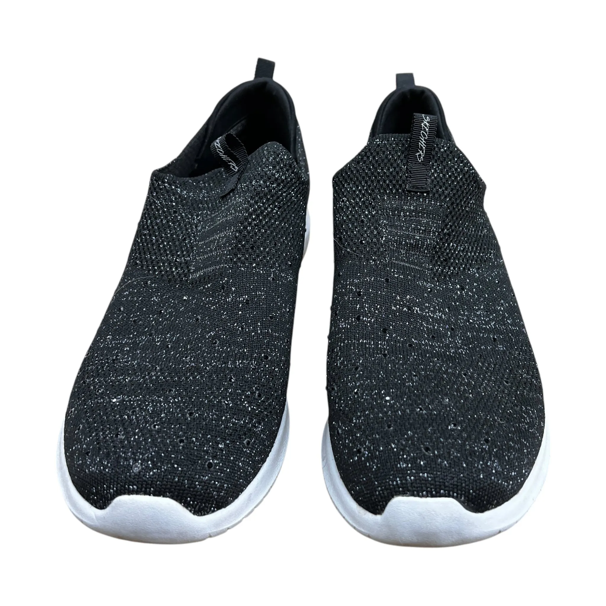 Chaussures Sneakers par Skechers en Noir & Bleu, Taille : 9.5