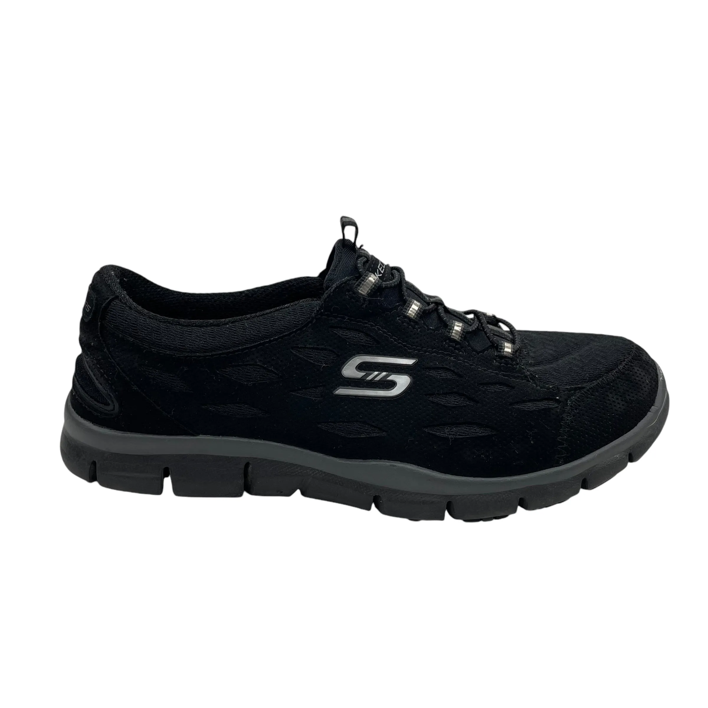 Chaussures Sneakers par Skechers en noir, Taille : 6.5