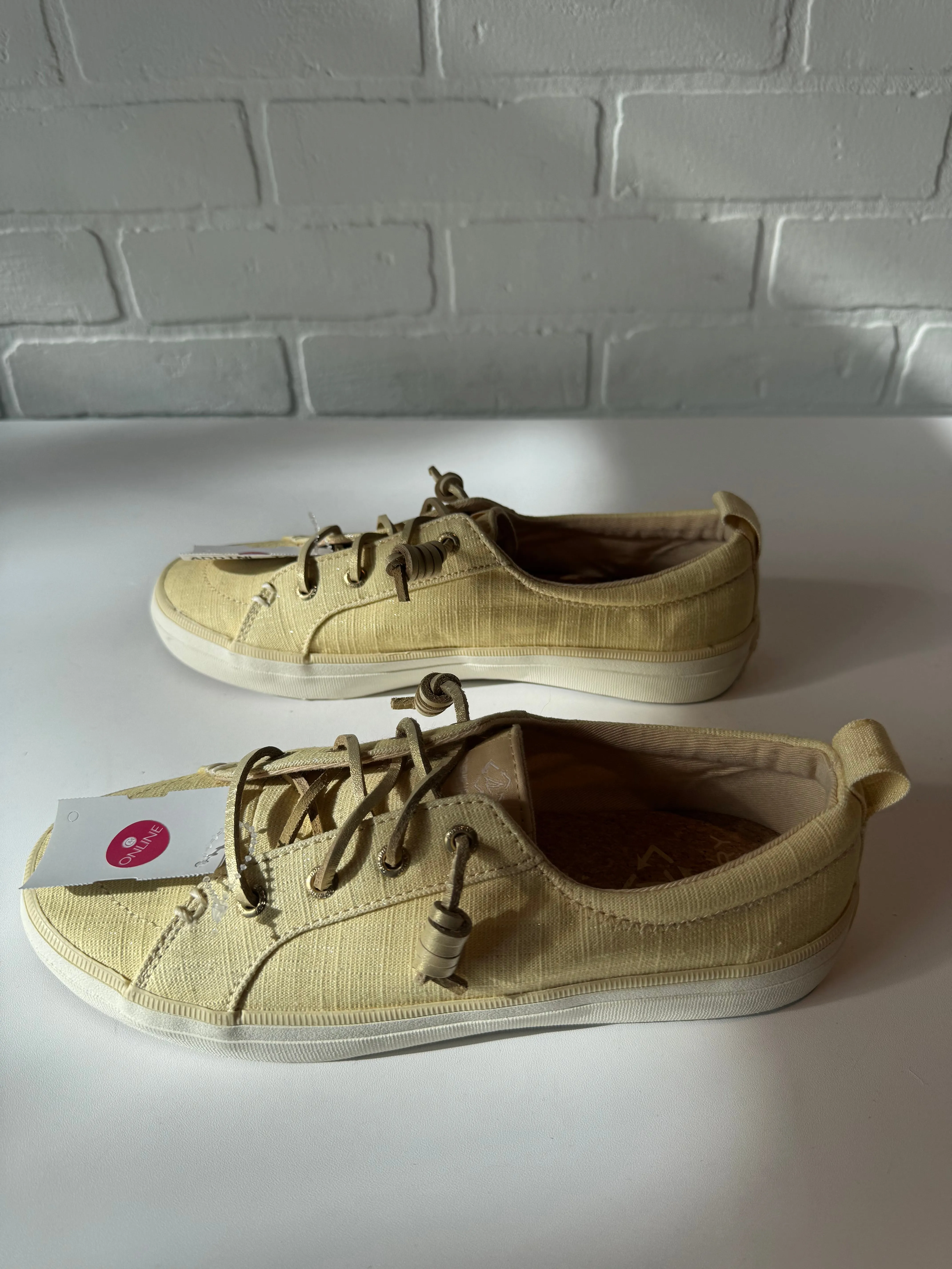 Chaussures Sneakers par Sperry en jaune, Taille : 7