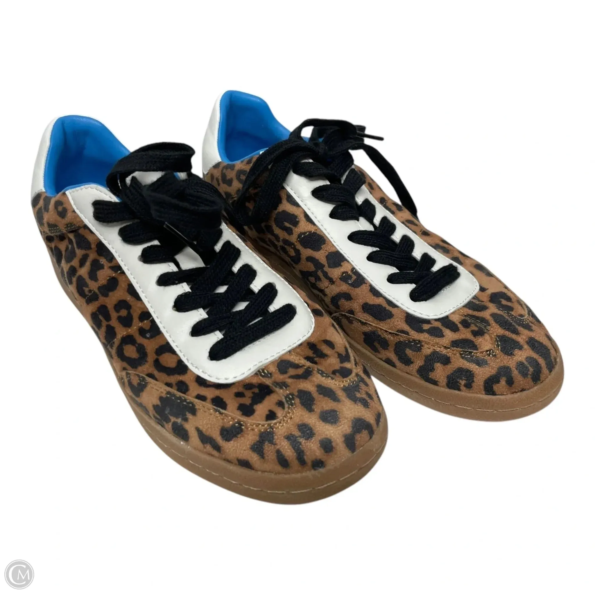 Chaussures Sneakers par Steve Madden en imprimé animal, Taille : 8.5