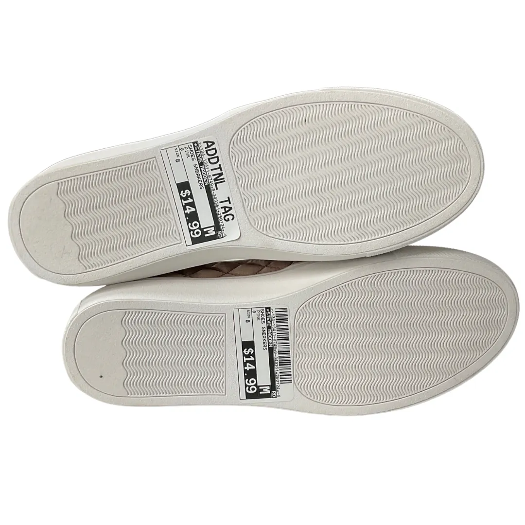 Chaussures Sneakers Par Steve Madden En Rose, Taille : 8