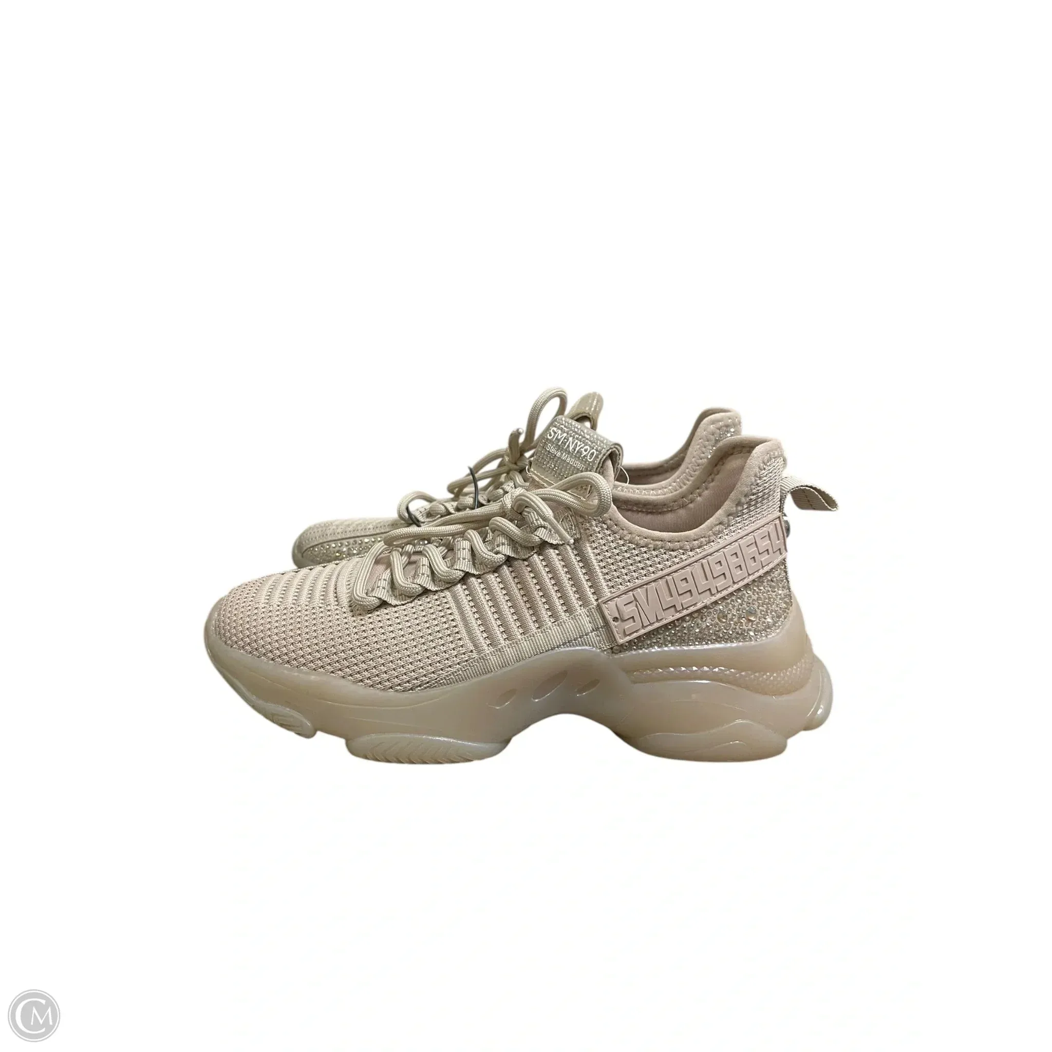 Chaussures Sneakers Par Steve Madden En Beige, Taille : 8.5