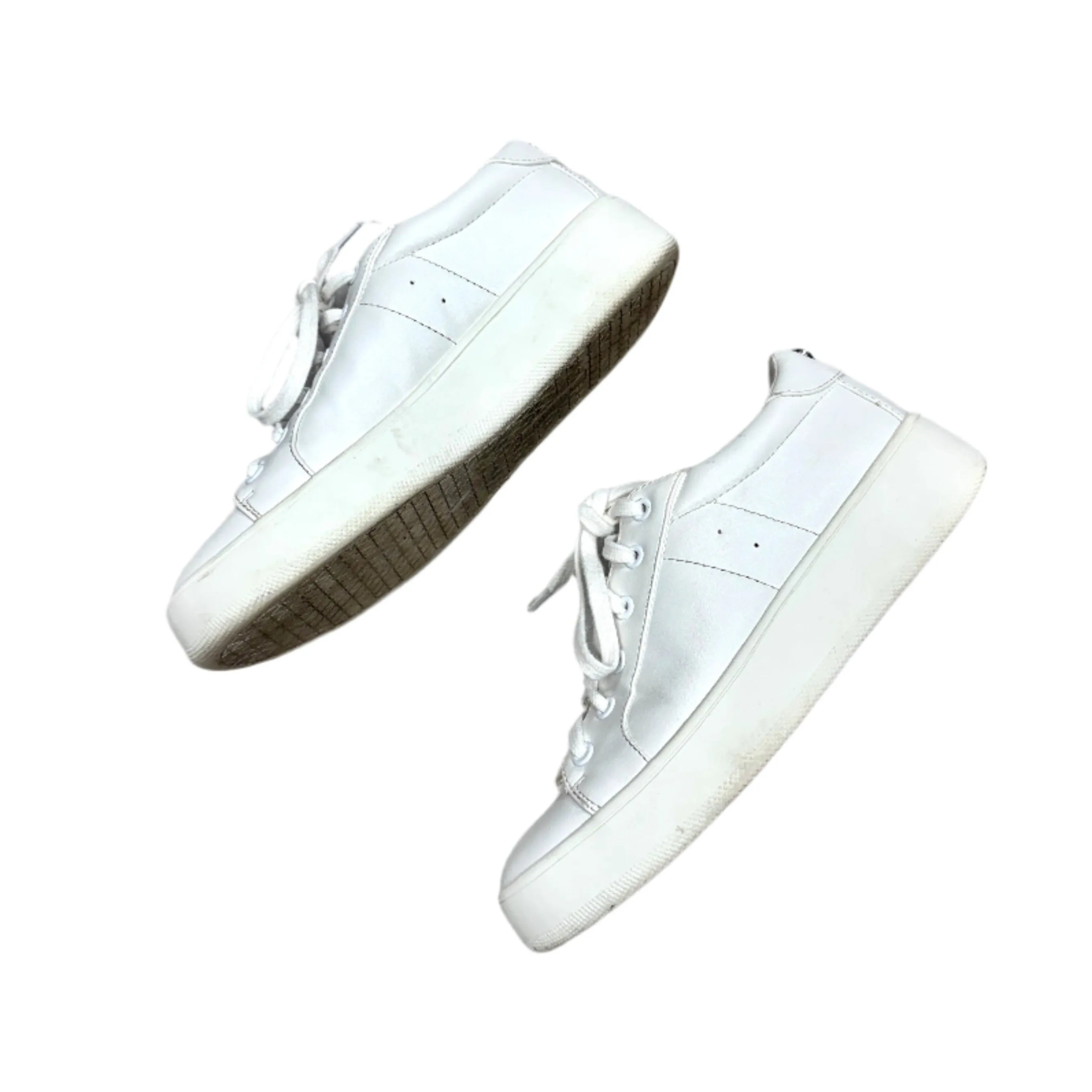 Chaussures Sneakers Par Steve Madden En Blanc, Taille : 9