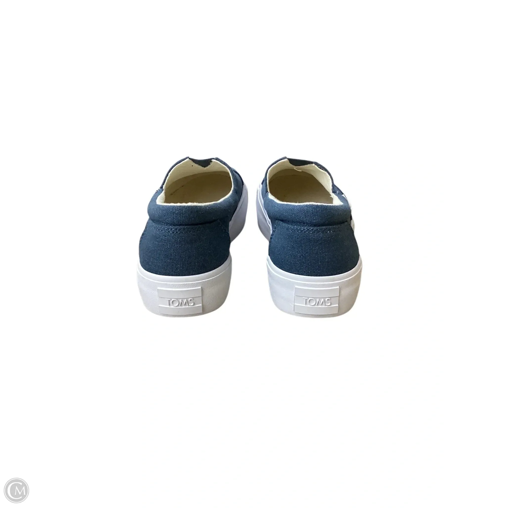 Chaussures Sneakers Par Toms En Bleu & Blanc, Taille : 8.5