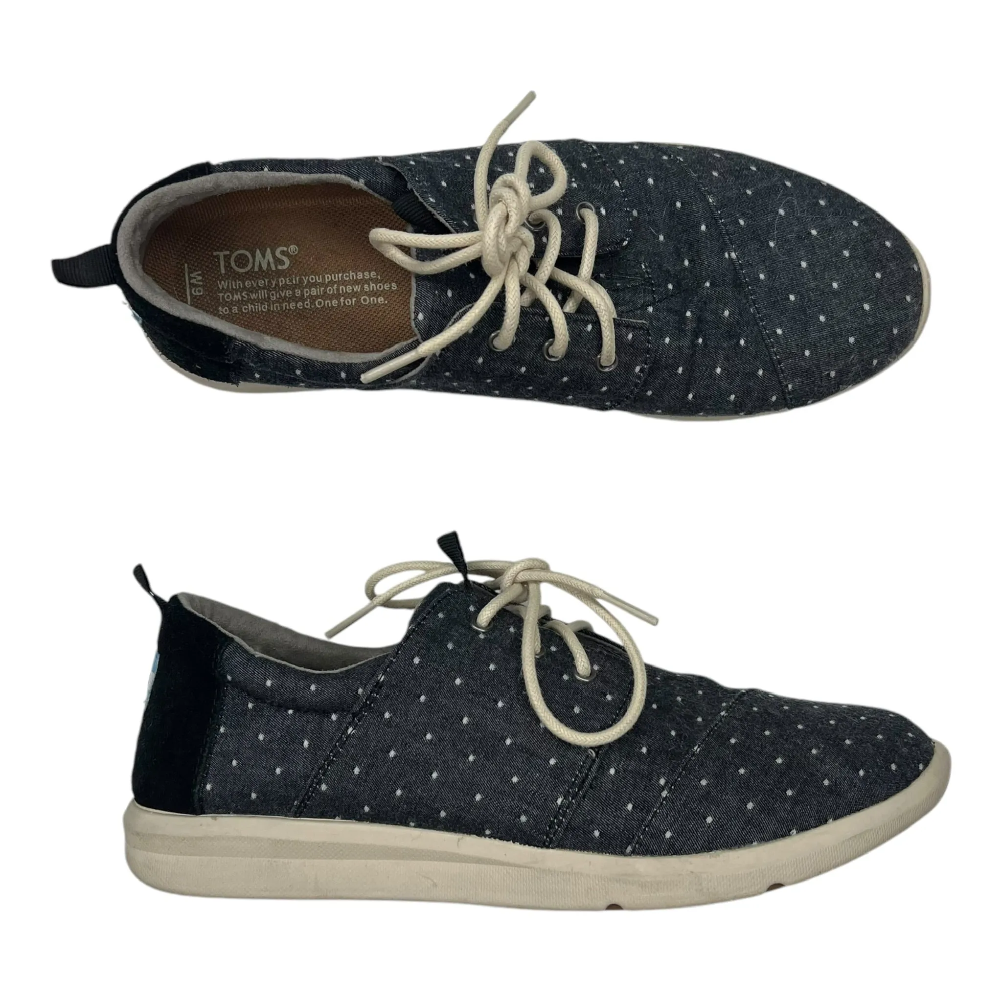 Chaussures Sneakers Par Toms En Bleu, Taille : 9