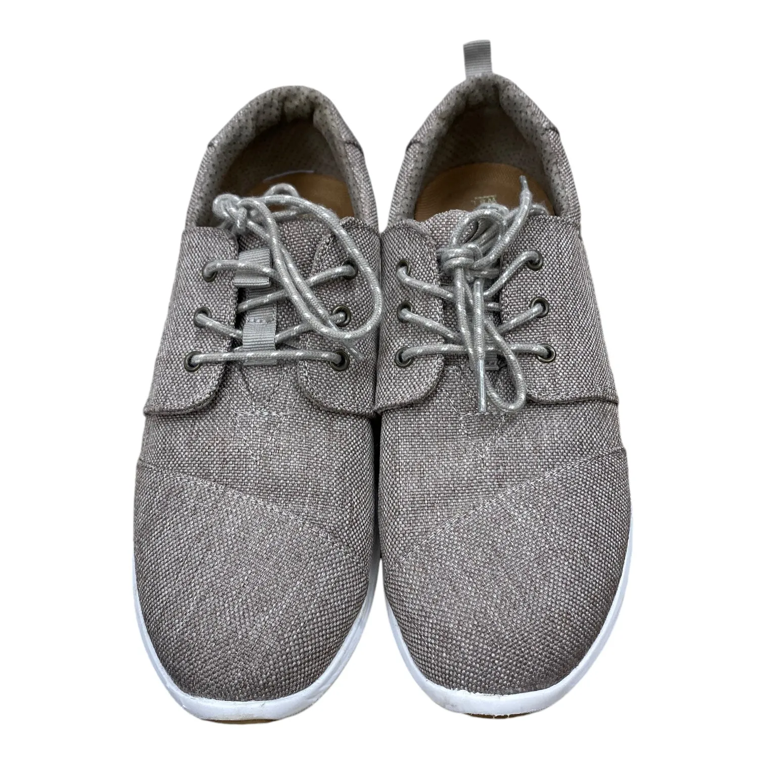 Chaussures Sneakers Par Toms En Marron & Blanc, Taille : 8.5