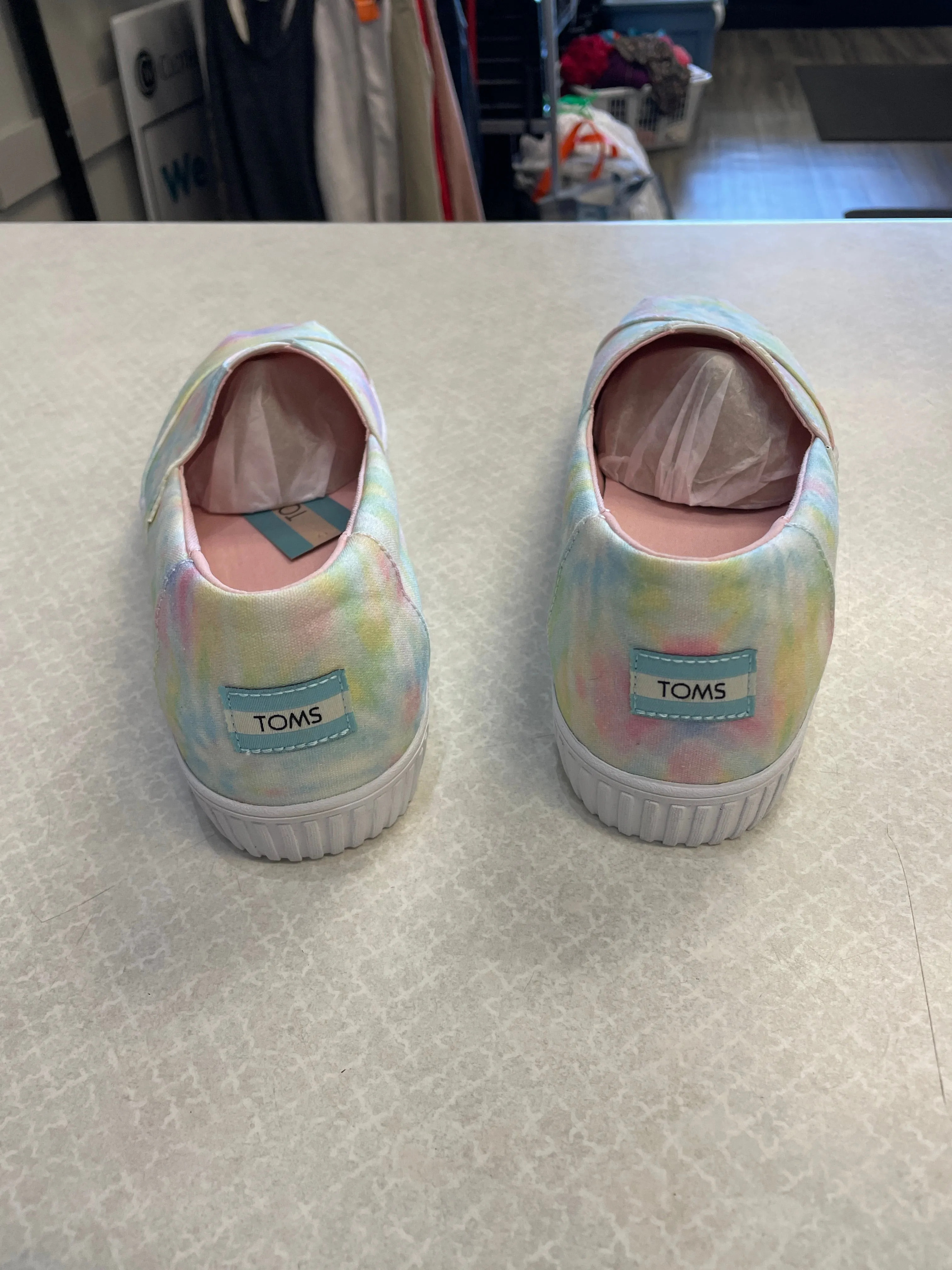 Chaussures Sneakers par Toms en impression tie-dye, Taille : 10