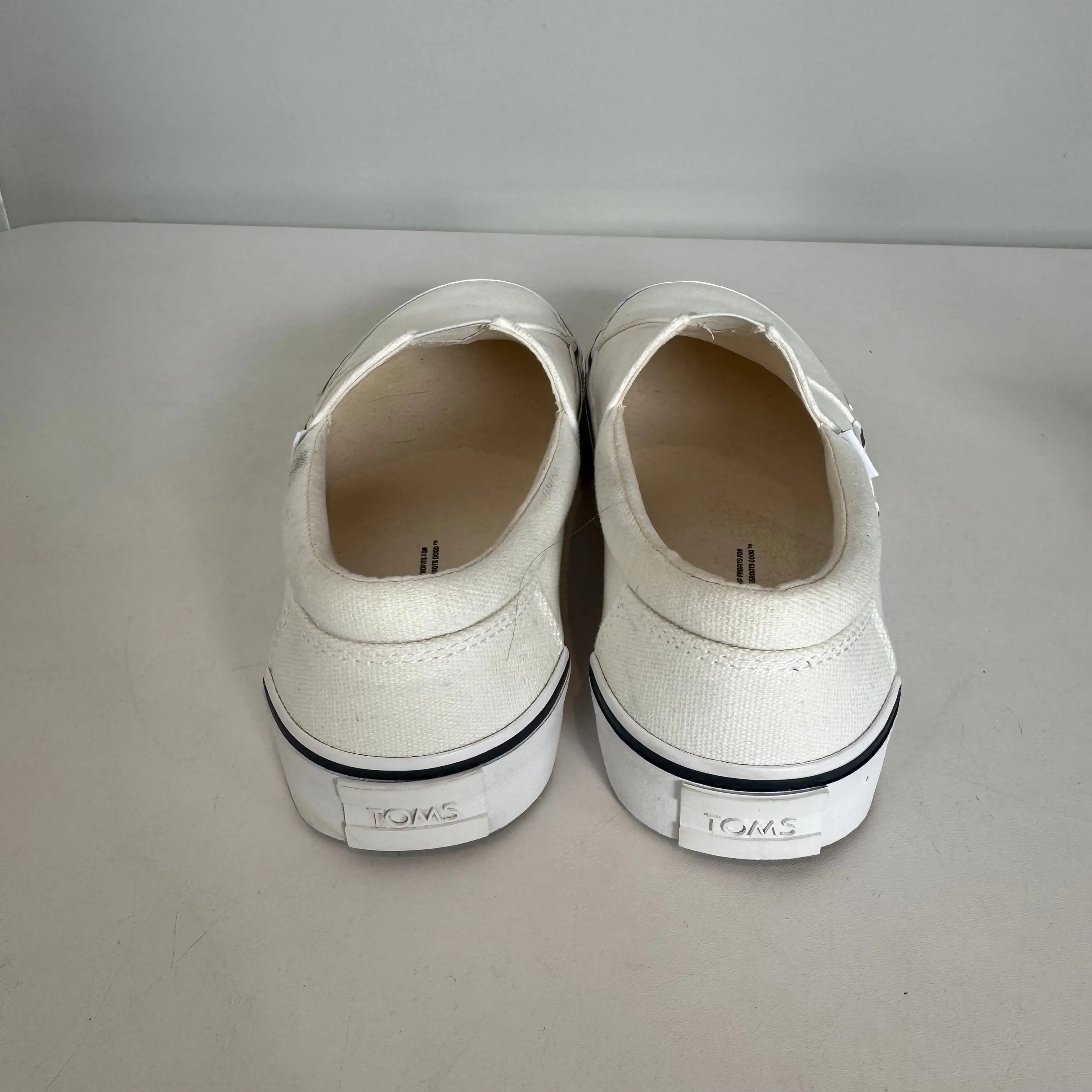 Chaussures Sneakers Par Toms En Blanc, Taille : 7.5