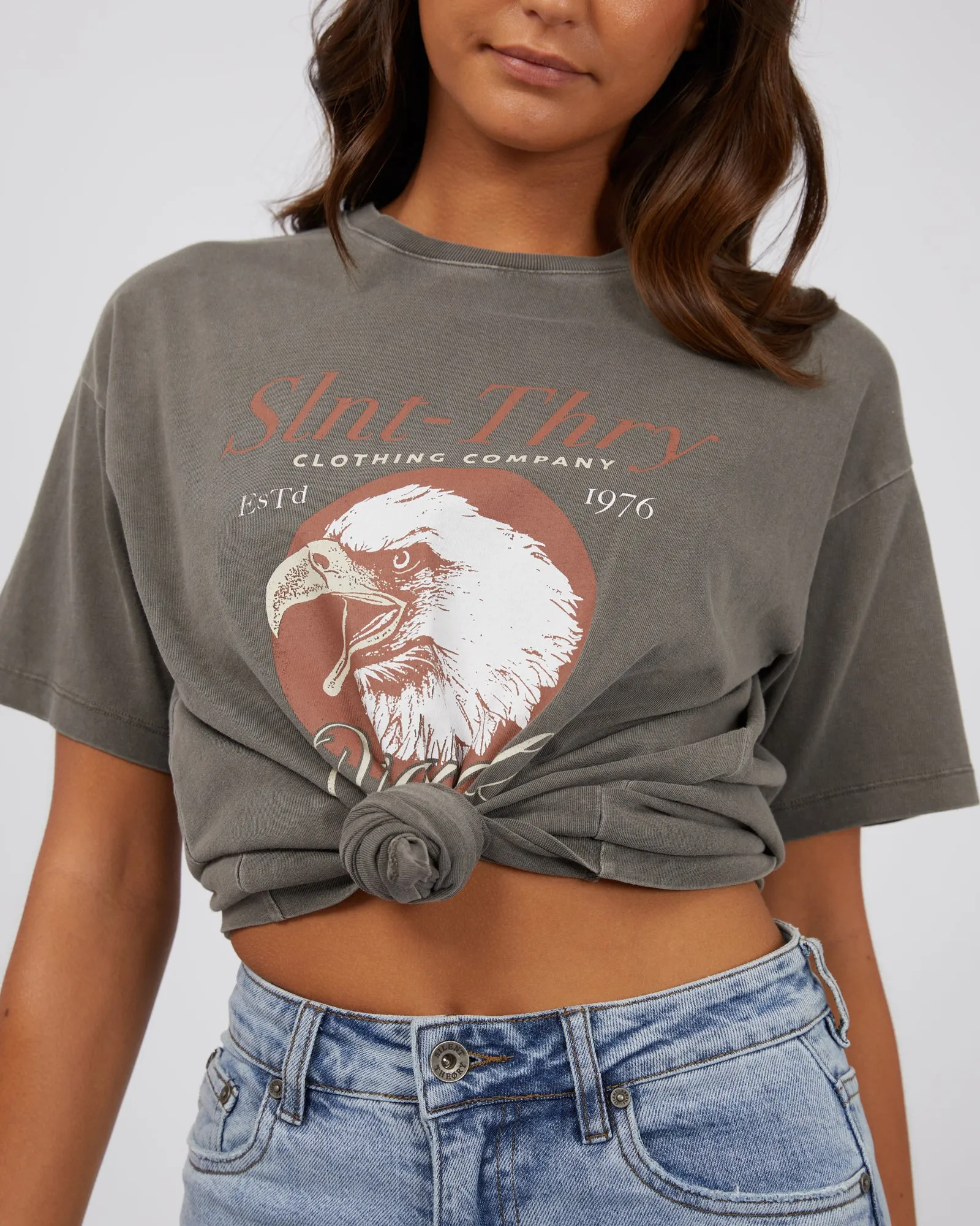 T-shirt Silent Theory Roadhouse Charbon