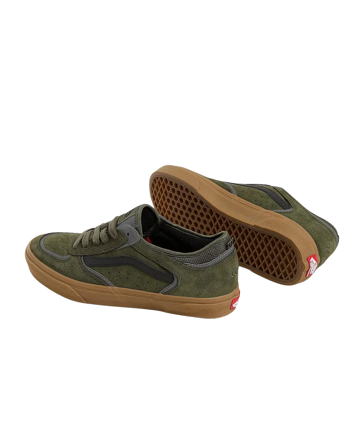 Chaussures Skate Rowley en Vert & Gomme
