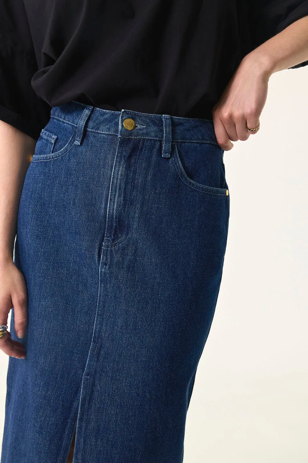 Jupe Louria Indigo Vêtements_Des-Petits-Hauts