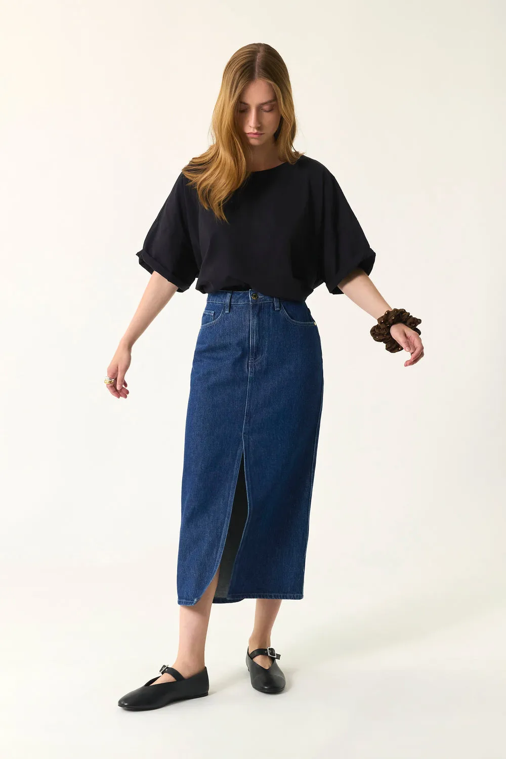 Jupe Louria Indigo Vêtements_Des-Petits-Hauts