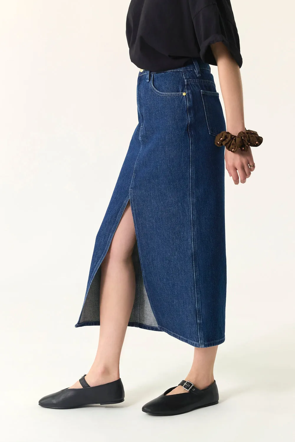 Jupe Louria Indigo Vêtements_Des-Petits-Hauts