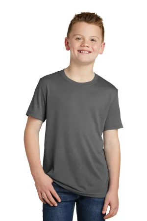 Sport-Tek Youth Competitor Moisture Wicking Short Sleeve Crewneck T-Shirt - Dark Smoke Grey - Closeout